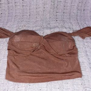 Off the shoulder, tight fit top